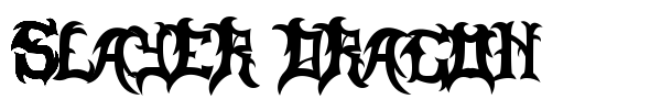 Slayer Dragon font preview